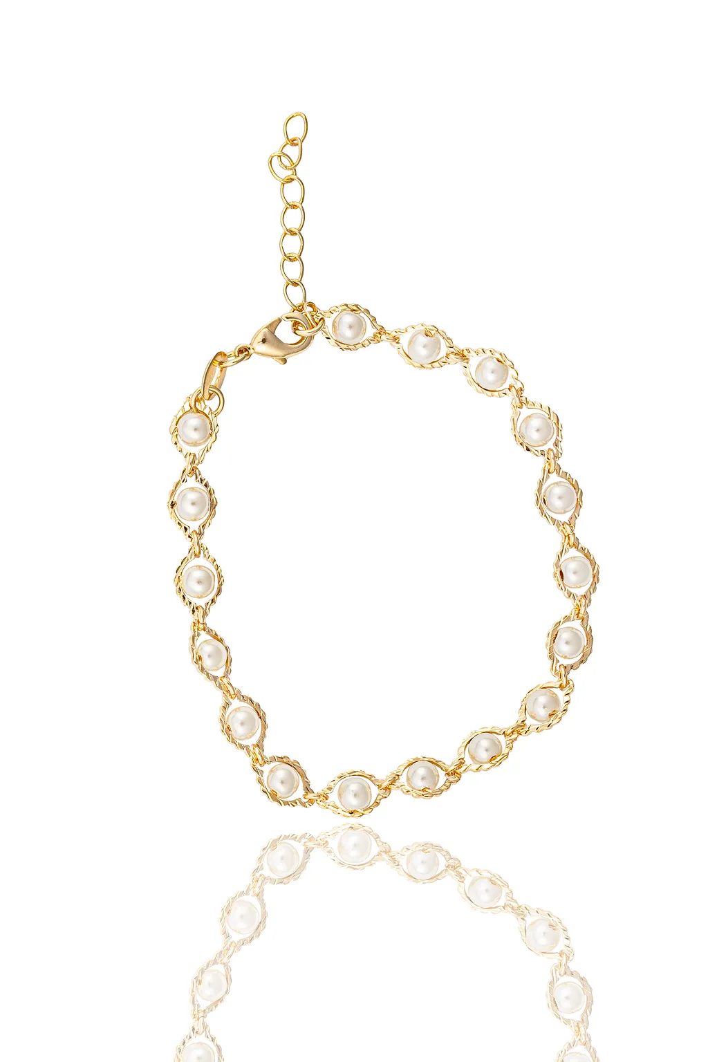 18K Gold Filled Pearl Necklace (G2)