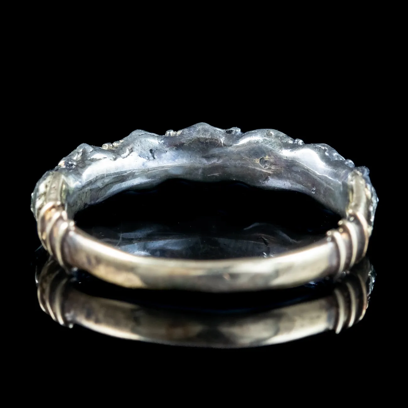 Antique Georgian Diamond Half Eternity Ring 1.4ct Total