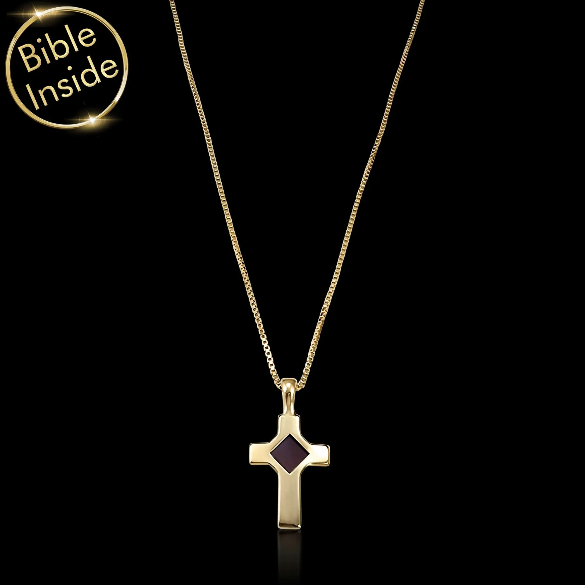 Biblical Necklace With Nano Holy Bible - Whisper Cross Necklace