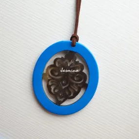 Elegant Buffalo Horn Pendant J17982, Handmade Product from Vietnam