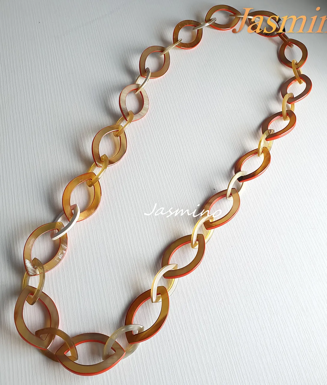 Elegant Handmade Jewelry J17712, Made by Natural Buffalo Horn and Lacquer