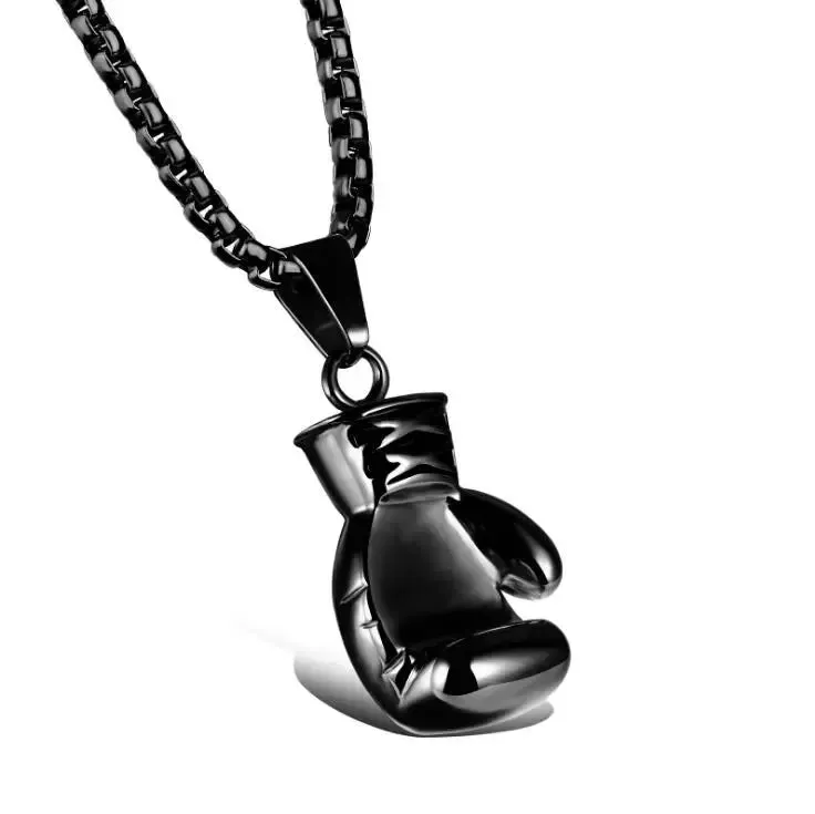 Funki Buys | Necklaces | Men's Boxing Glove Barbell Pendants