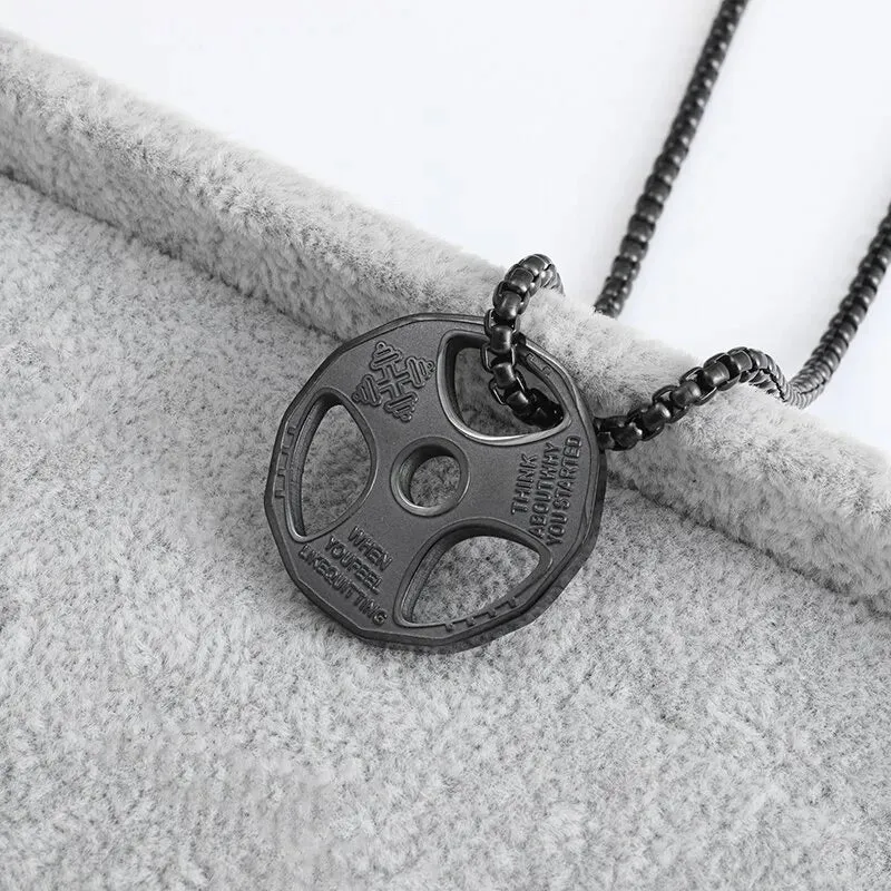 Funki Buys | Necklaces | Men's Boxing Glove Barbell Pendants