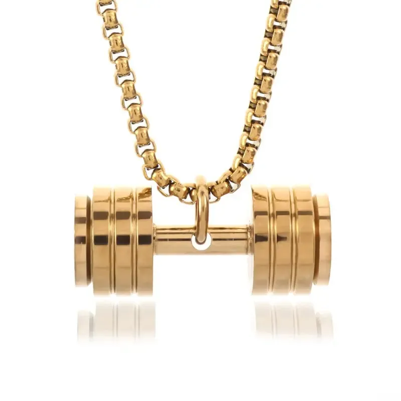 Funki Buys | Necklaces | Men's Boxing Glove Barbell Pendants