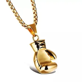 Funki Buys | Necklaces | Men's Boxing Glove Barbell Pendants