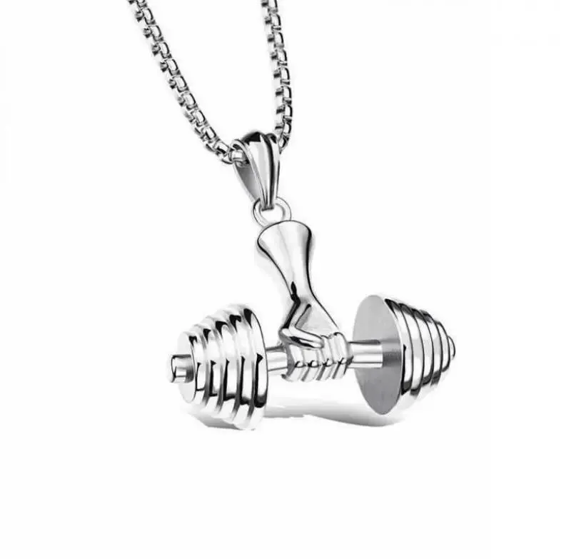Funki Buys | Necklaces | Men's Boxing Glove Barbell Pendants