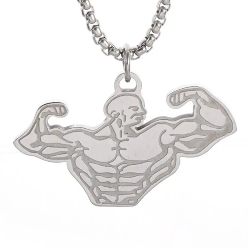 Funki Buys | Necklaces | Men's Boxing Glove Barbell Pendants