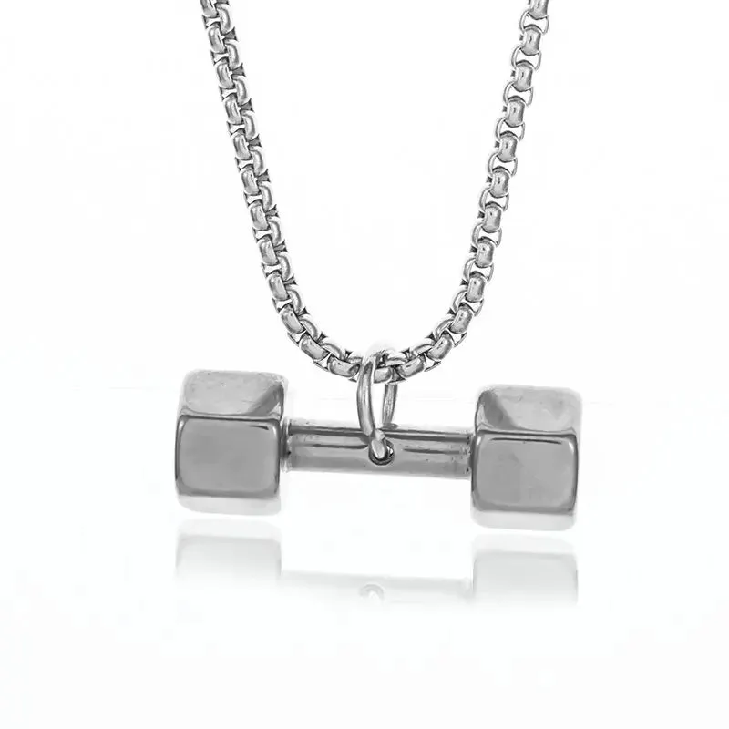 Funki Buys | Necklaces | Men's Boxing Glove Barbell Pendants
