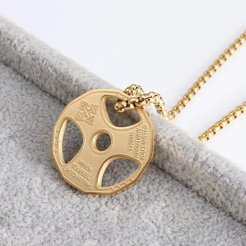 Funki Buys | Necklaces | Men's Boxing Glove Barbell Pendants