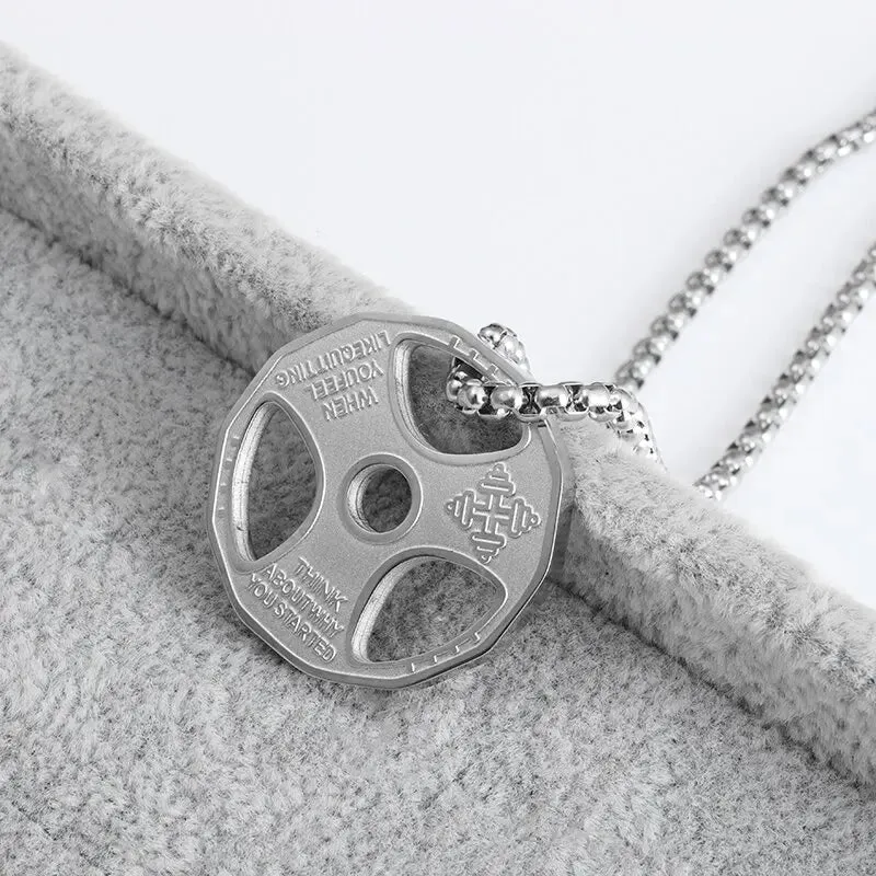 Funki Buys | Necklaces | Men's Boxing Glove Barbell Pendants