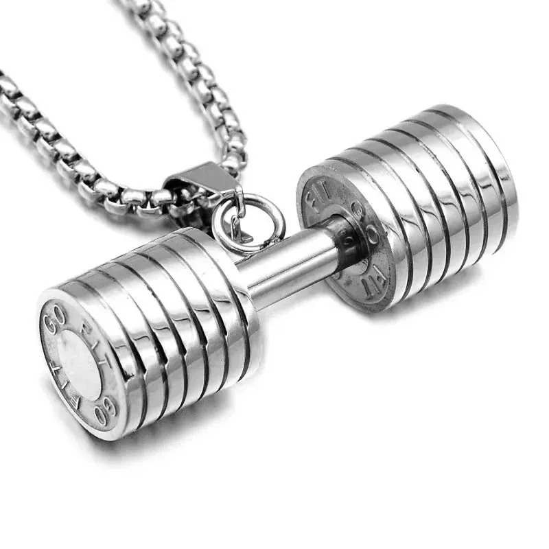 Funki Buys | Necklaces | Men's Boxing Glove Barbell Pendants