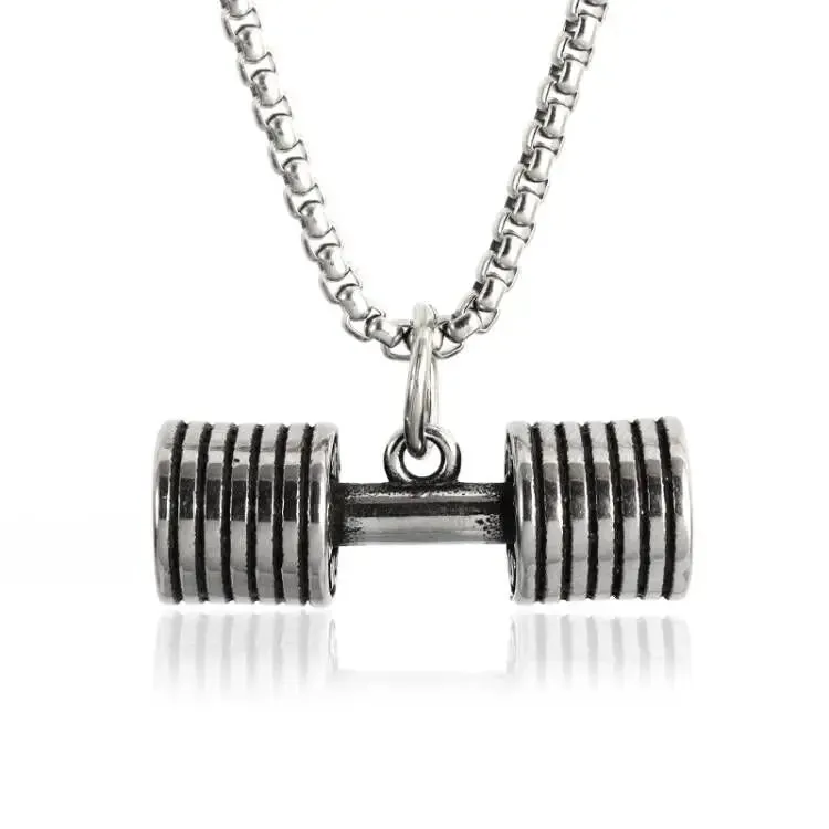 Funki Buys | Necklaces | Men's Boxing Glove Barbell Pendants