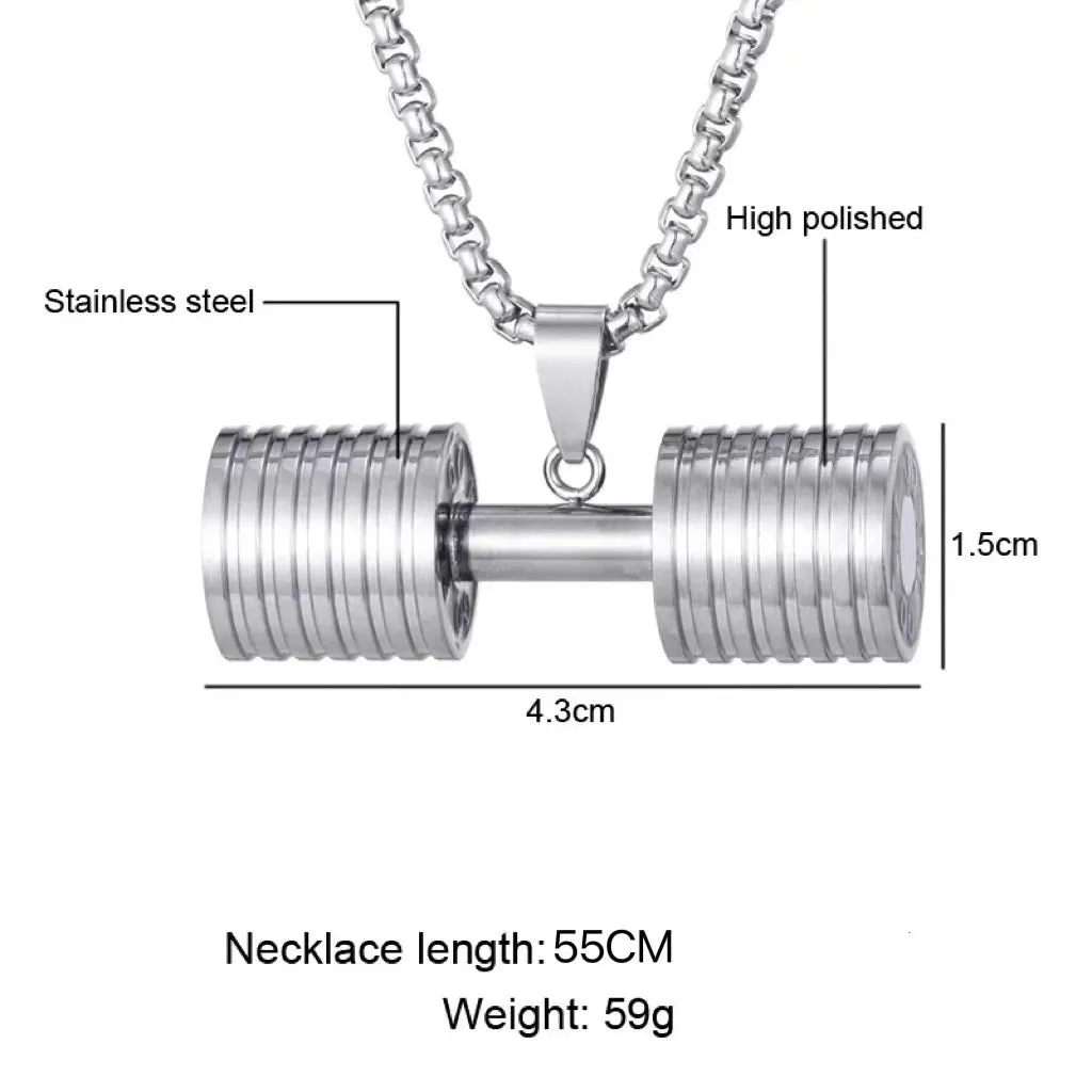 Funki Buys | Necklaces | Men's Boxing Glove Barbell Pendants