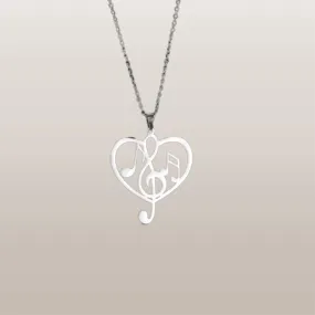 Funki Buys | Necklaces | Women's Treble Note Clef Symbol Music Necklace