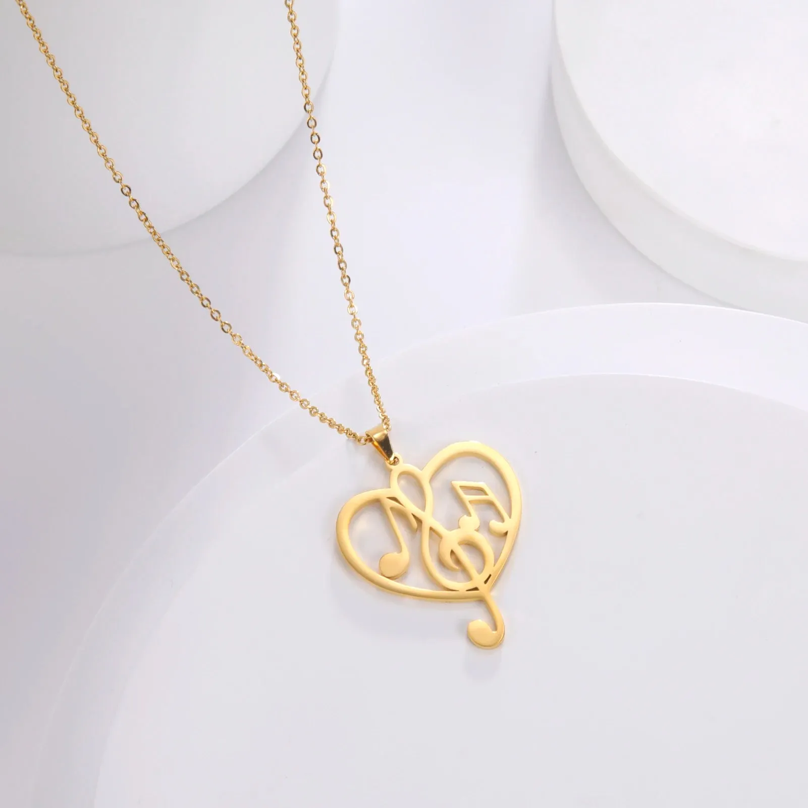 Funki Buys | Necklaces | Women's Treble Note Clef Symbol Music Necklace