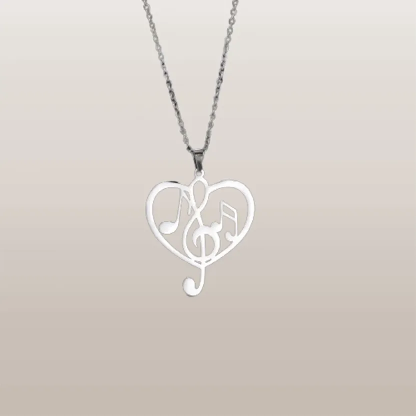 Funki Buys | Necklaces | Women's Treble Note Clef Symbol Music Necklace