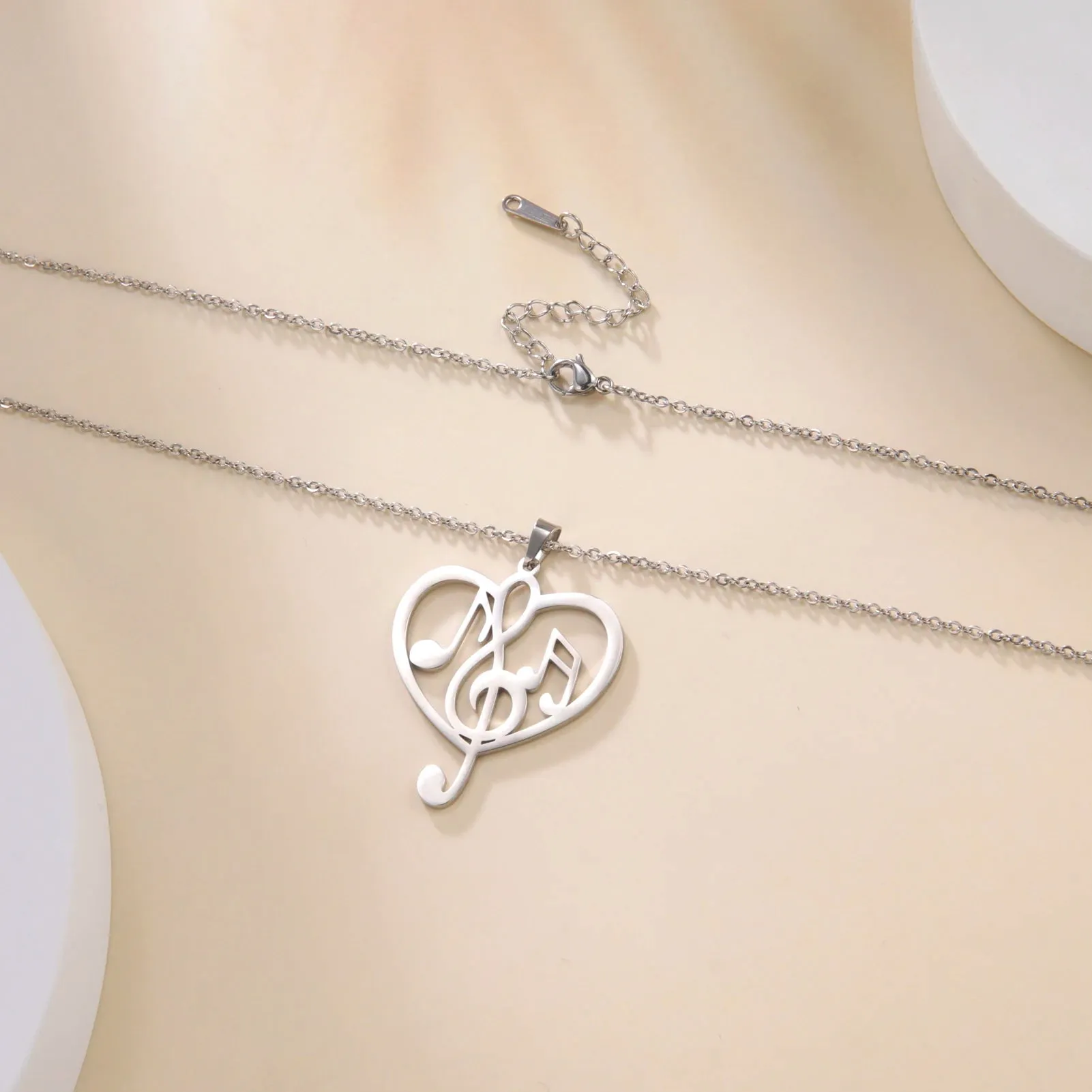 Funki Buys | Necklaces | Women's Treble Note Clef Symbol Music Necklace