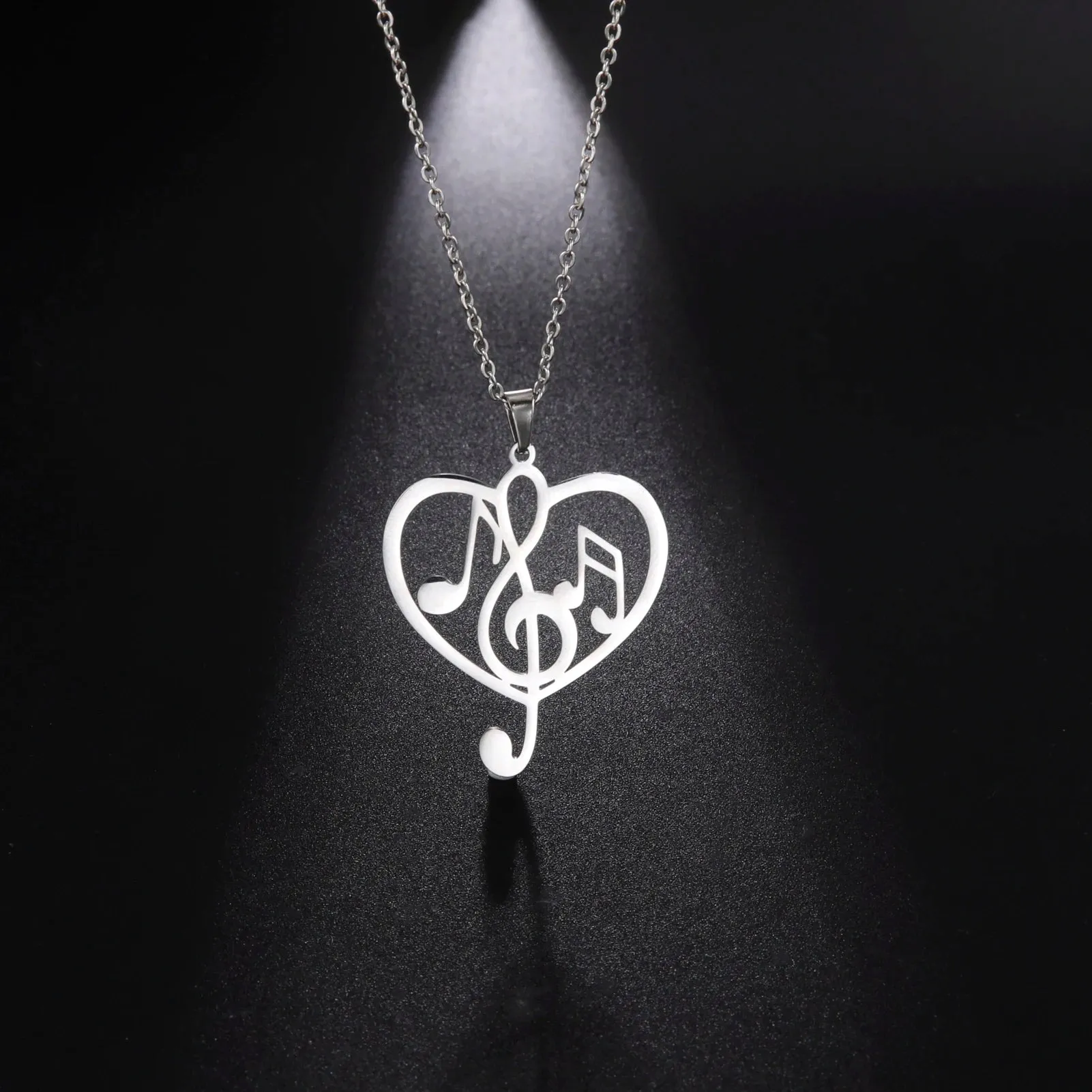Funki Buys | Necklaces | Women's Treble Note Clef Symbol Music Necklace