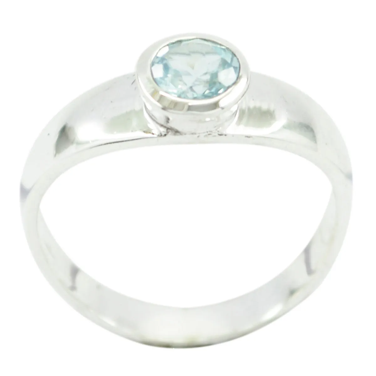 Luscious Gems Blue Topaz 925 Sterling Silver Rings Jewelry Safes