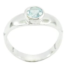 Luscious Gems Blue Topaz 925 Sterling Silver Rings Jewelry Safes