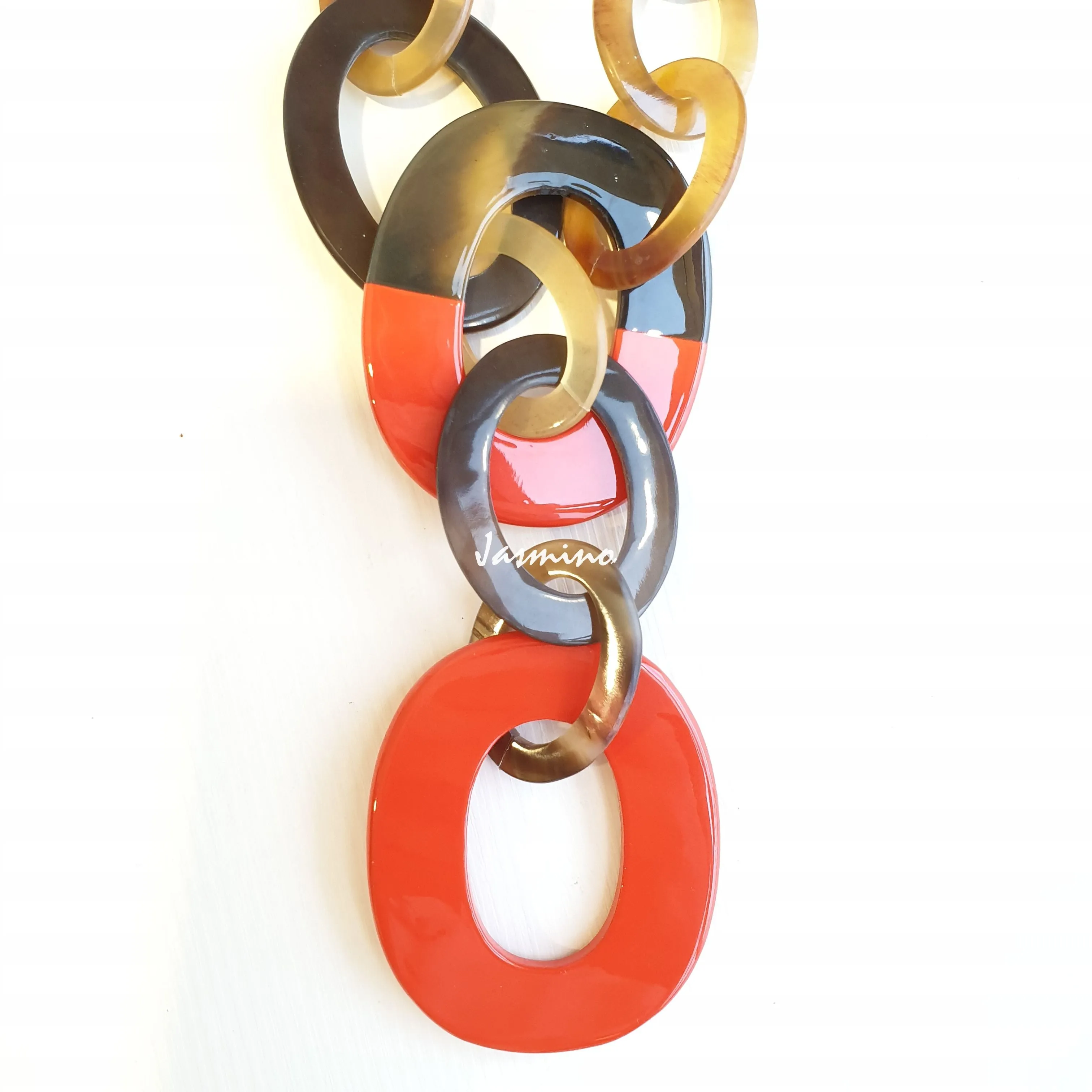 Natural Handmade Jewelry J17579, Made by Buffalo Horn and Lacquer from Vietnam