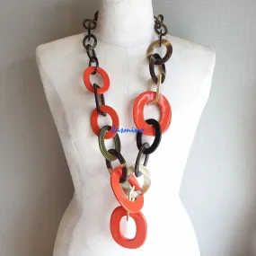 Natural Handmade Jewelry J17919, Made by Natural Buffalo Horn and Lacquer