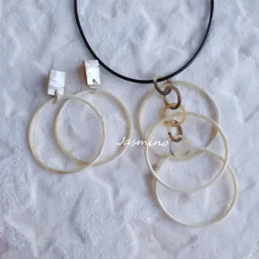 Trendy Handmade Necklace J17939, Source as Natural Buffalo Horn