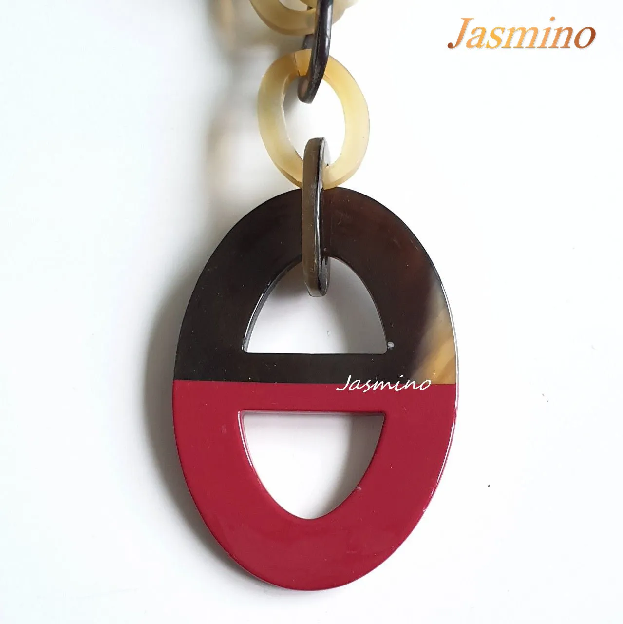 Unique Buffalo Horn Necklace J17406, Natural Handmade Jewelry