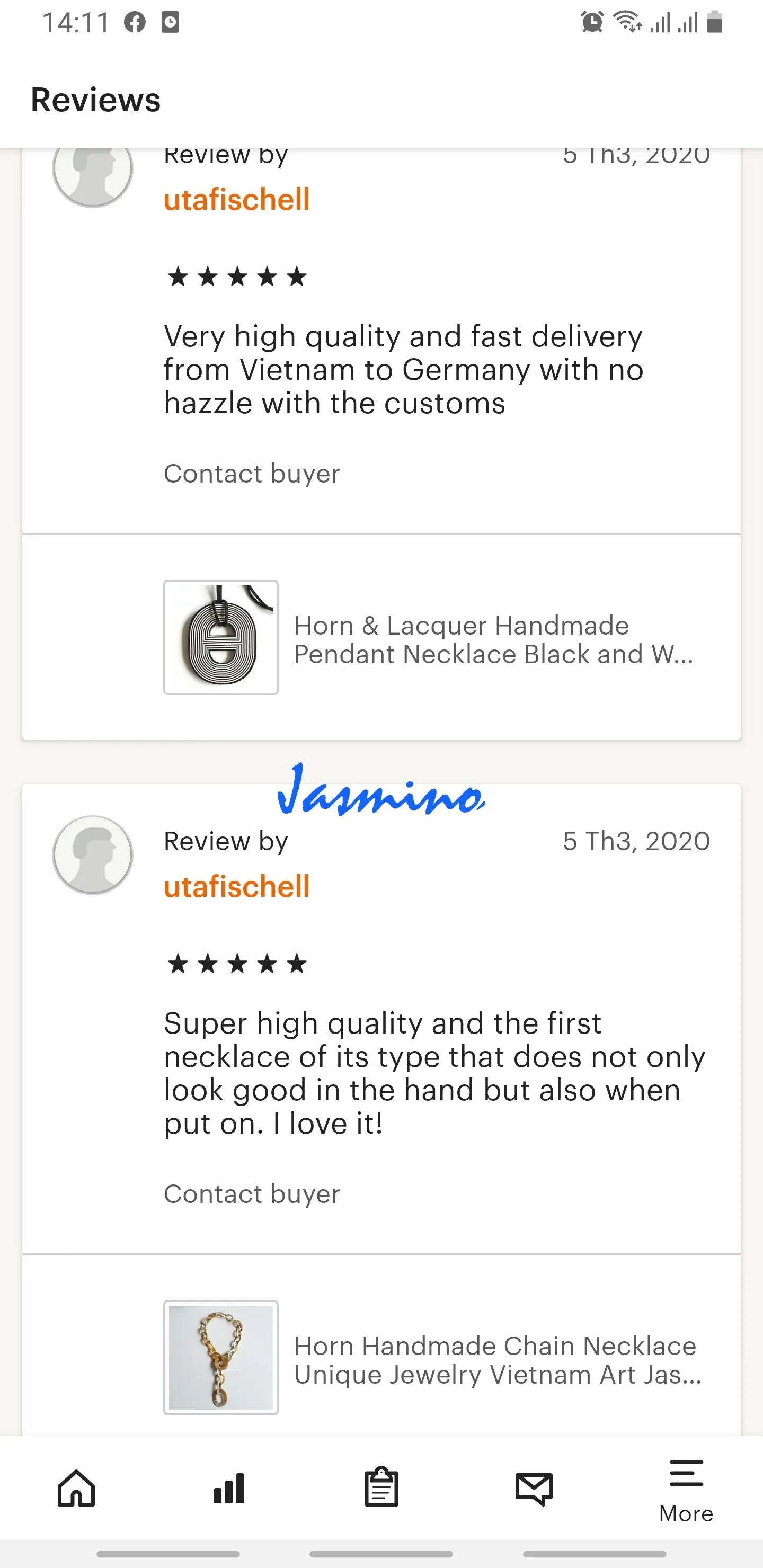 Unique Natural Pendant J17451, Handmade Buffalo Horn Product from Vietnam