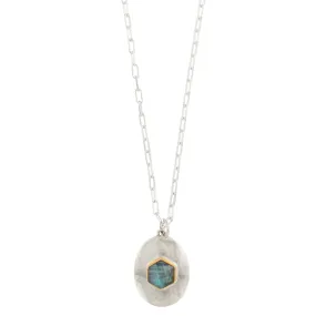 Vortex Medallion Necklace in Silver